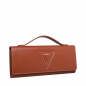 Preview: Lange Clutch aus Kalbsleder in cognac